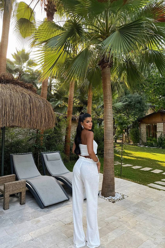 Cream Henri Linen Suit