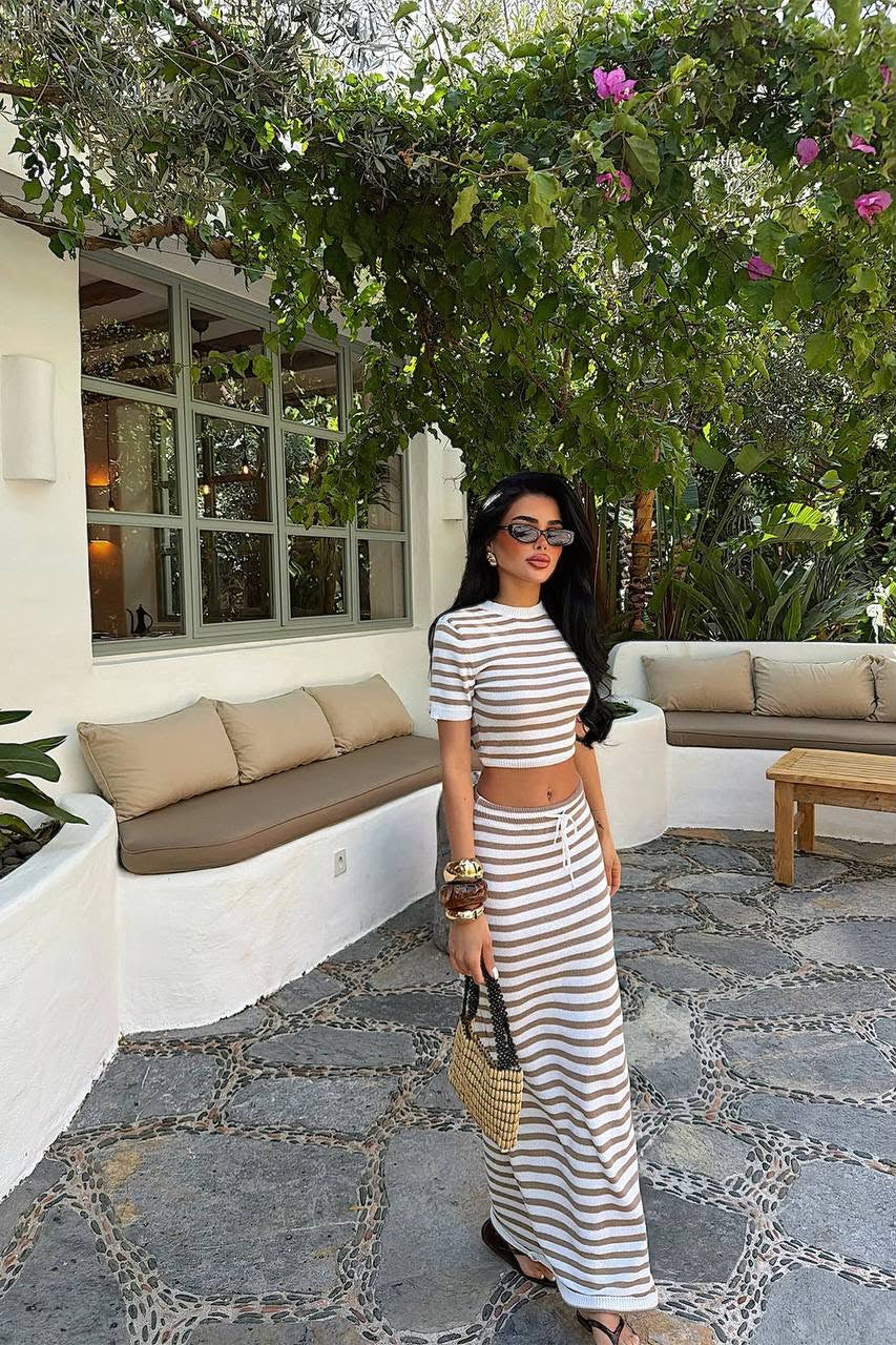 Striped Knit set