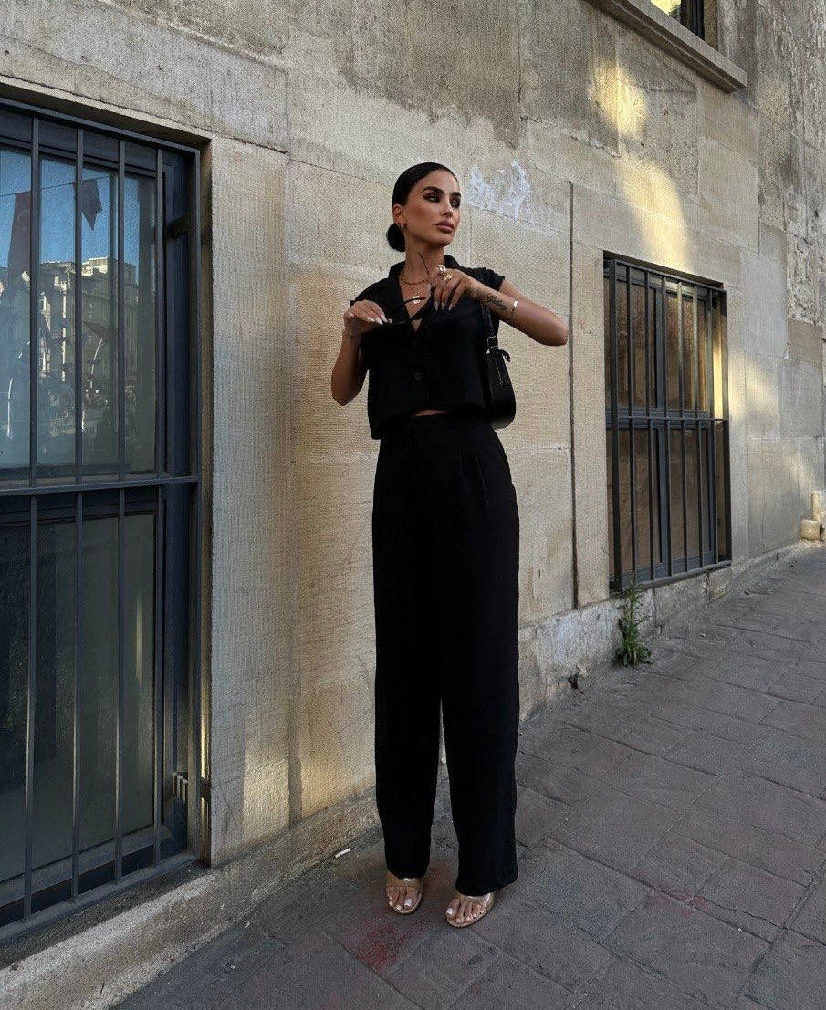 Zoé Crop Vest Set