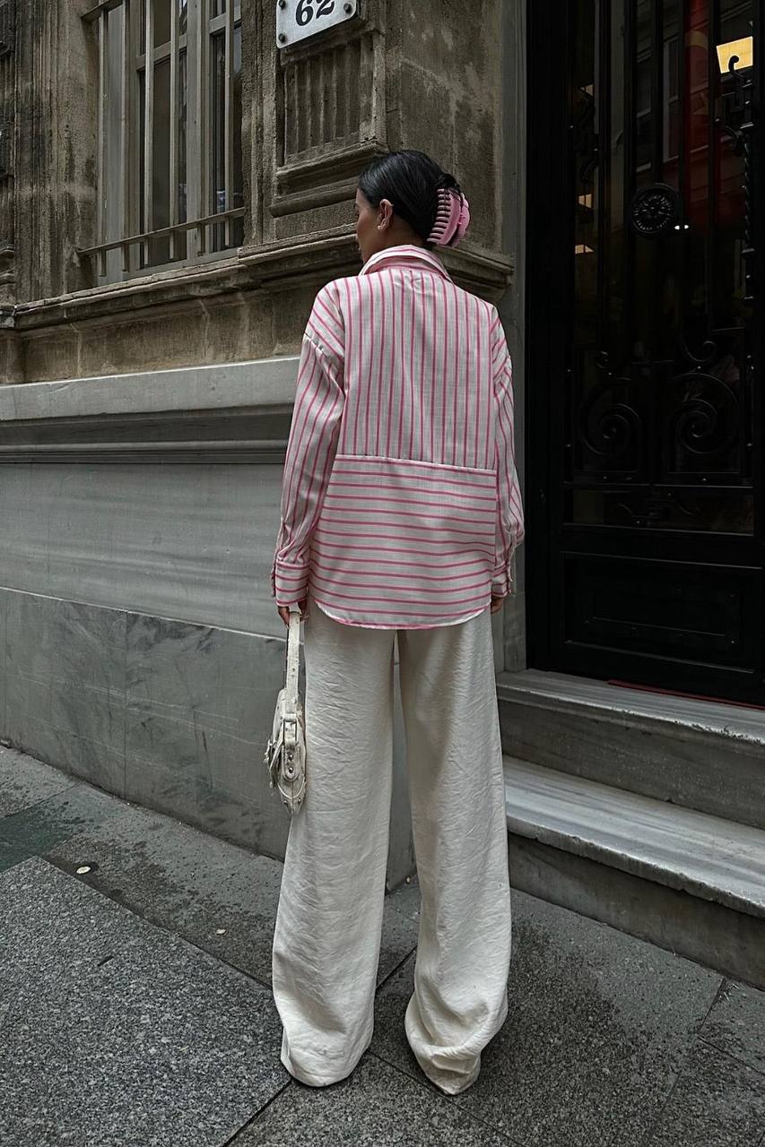 Suzy Striped Linen Shirt