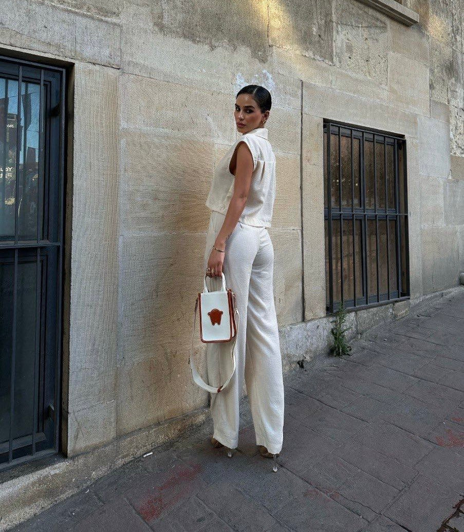 Zoé Crop Vest Set