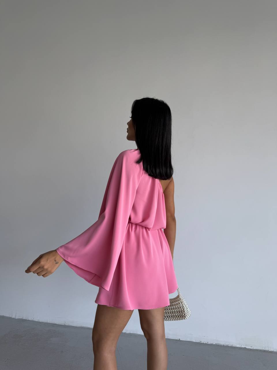 Partial Open Back Short Dress
