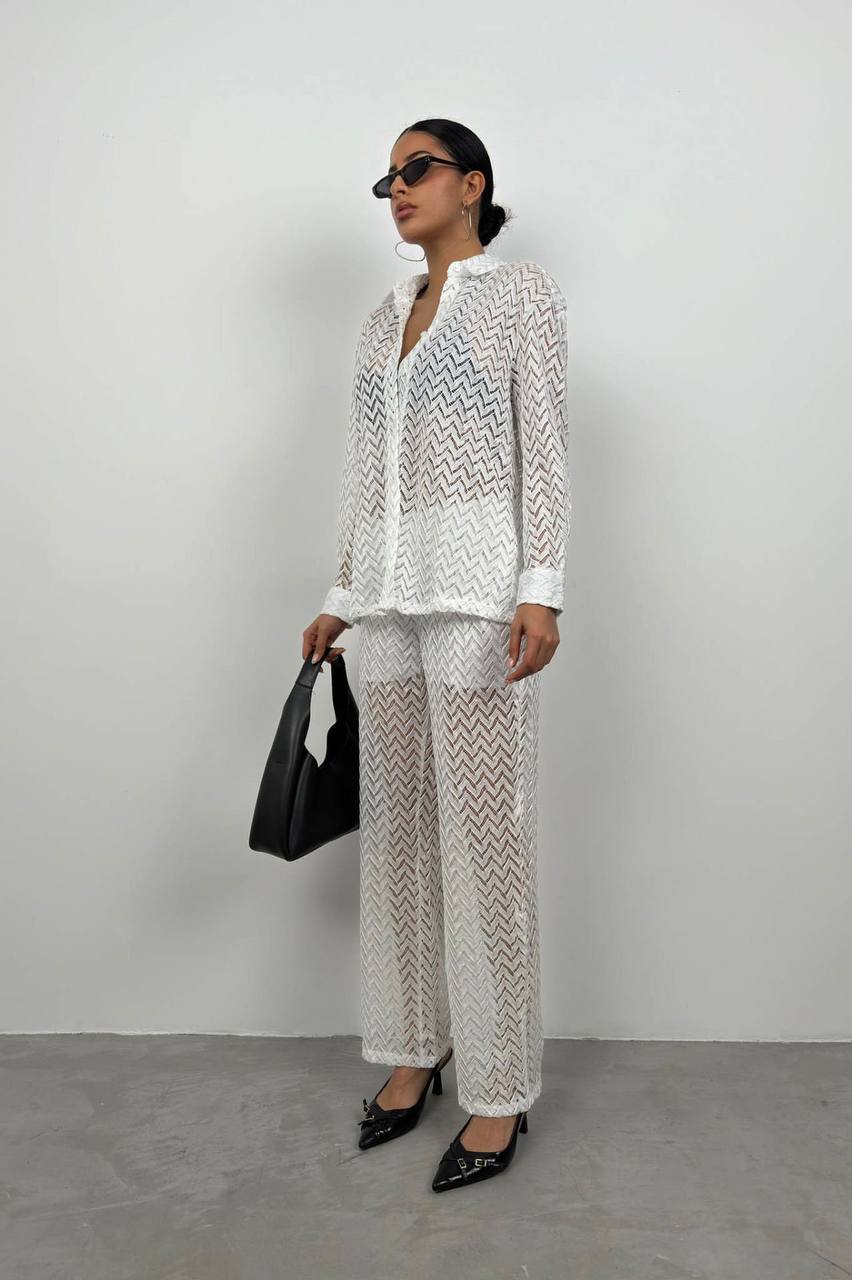 Embroidery Shirt Trousers