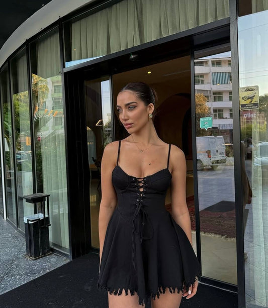 Lace Me Up Dress