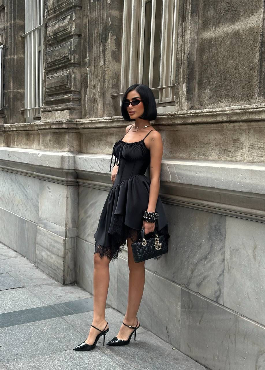 Satin Flowy Dress