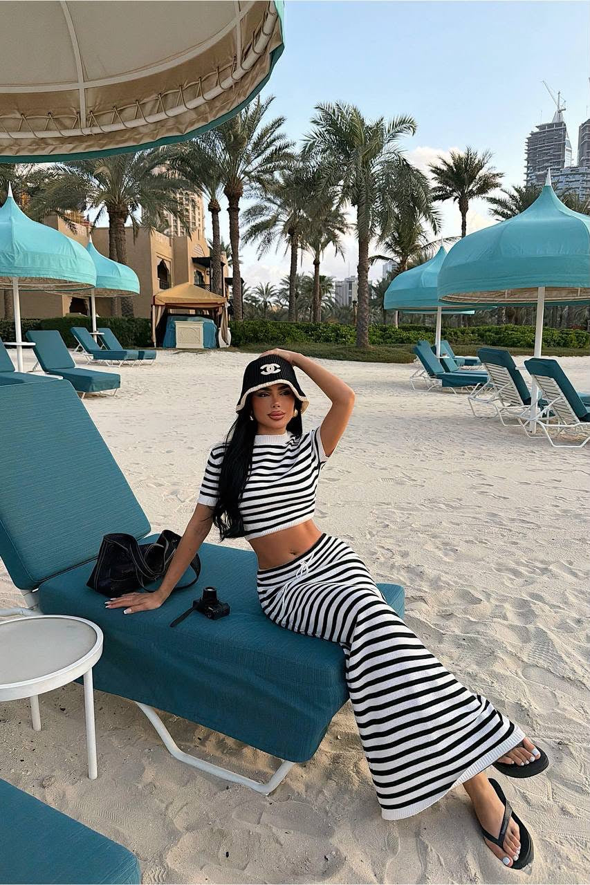 Striped Knit set