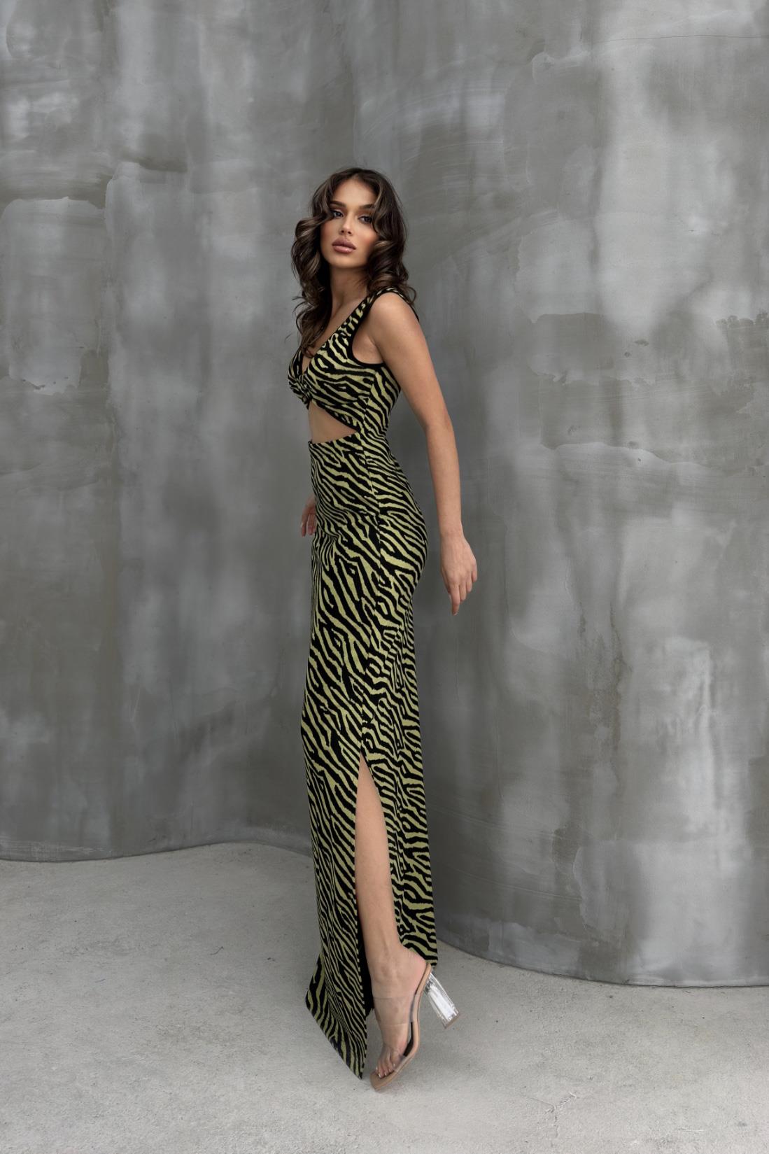 Bellatrix Cut Out Jacquard Dress