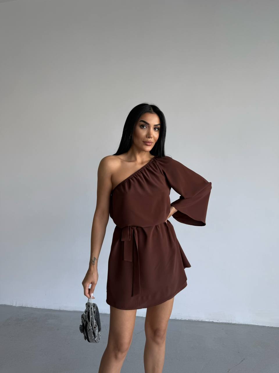 Partial Open Back Short Dress