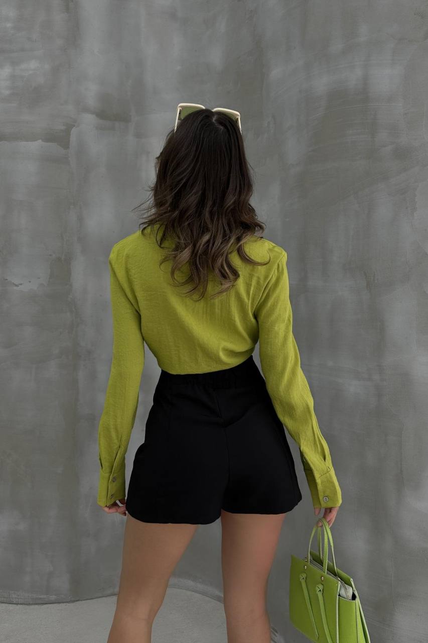 Clara Tie-Up Linen Shirt