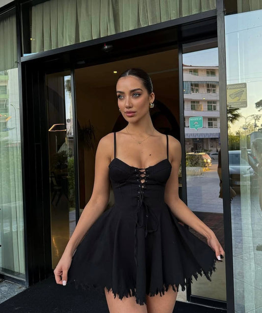 Lace Me Up Dress