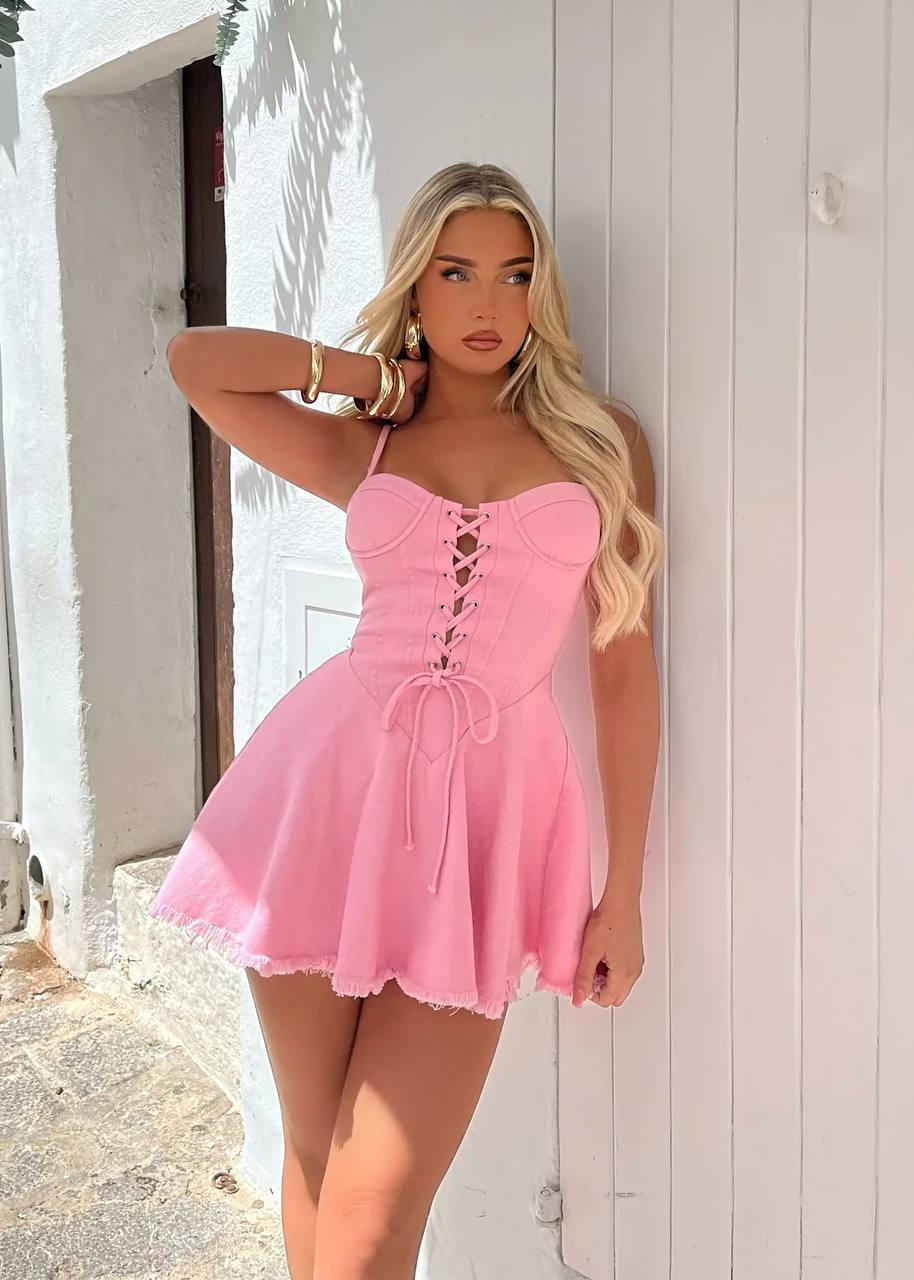 Lace Me Up Dress