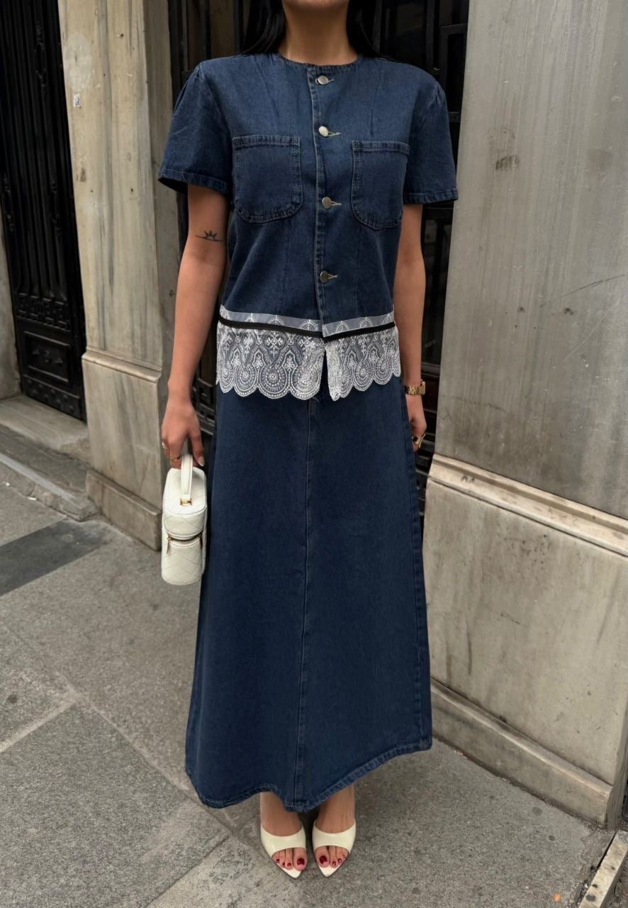 Denim Long set