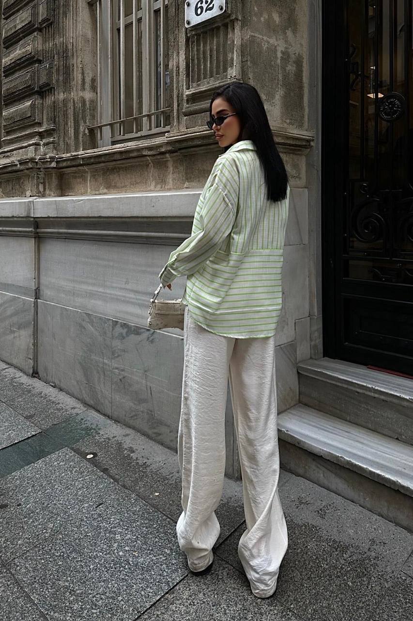 Suzy Striped Linen Shirt