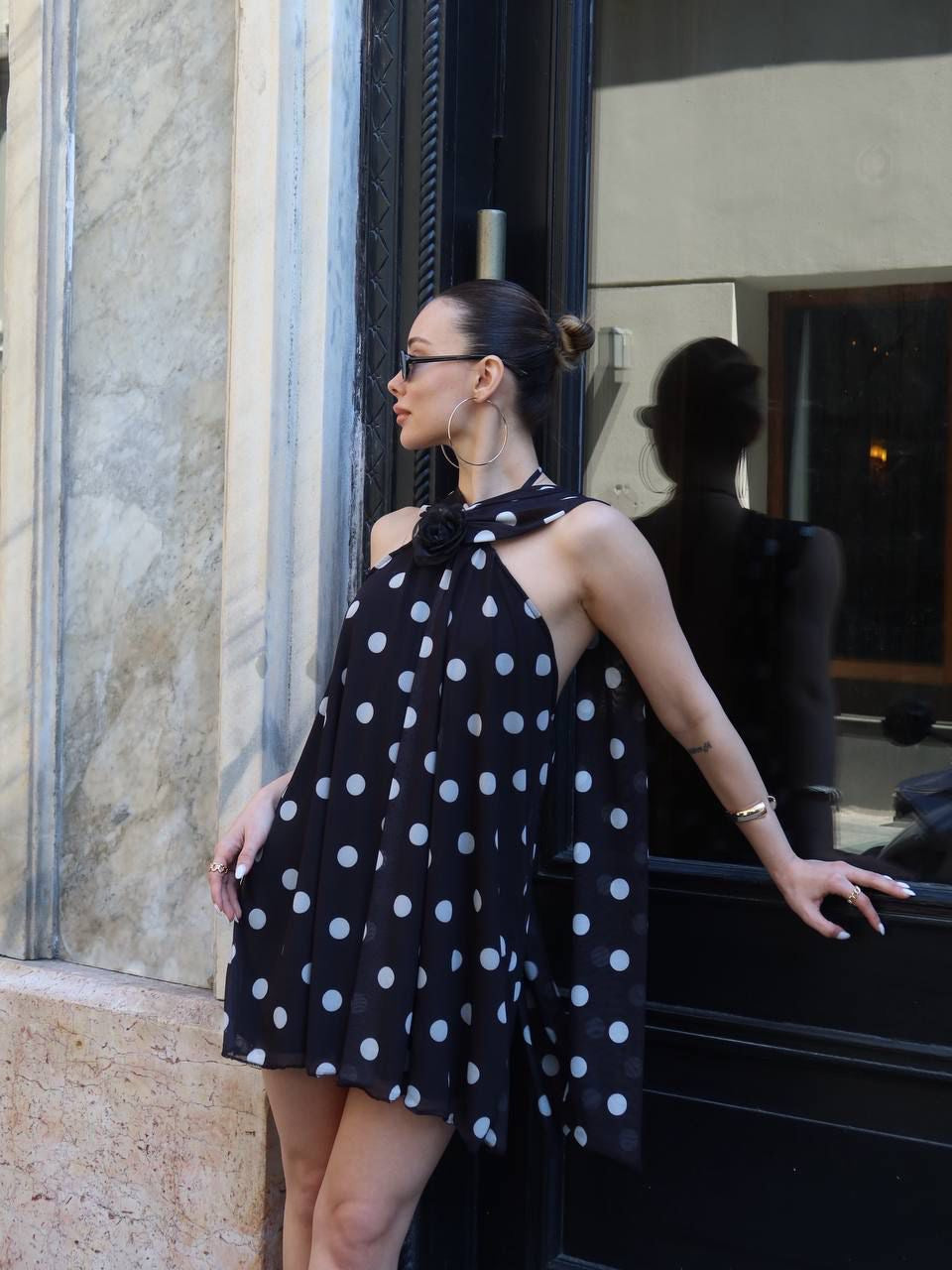 Polka Dot Mini Dress