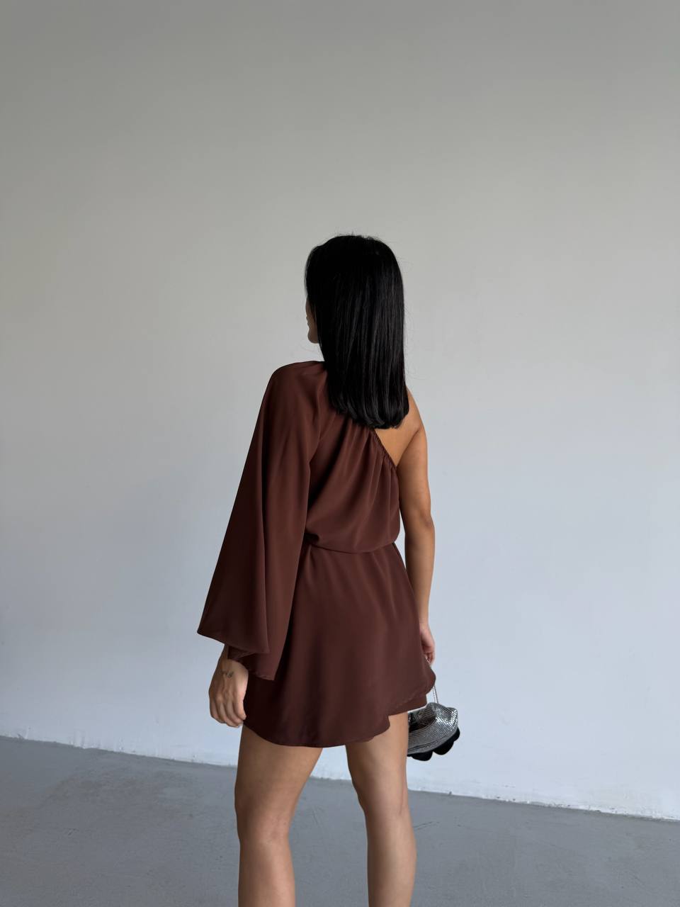 Partial Open Back Short Dress