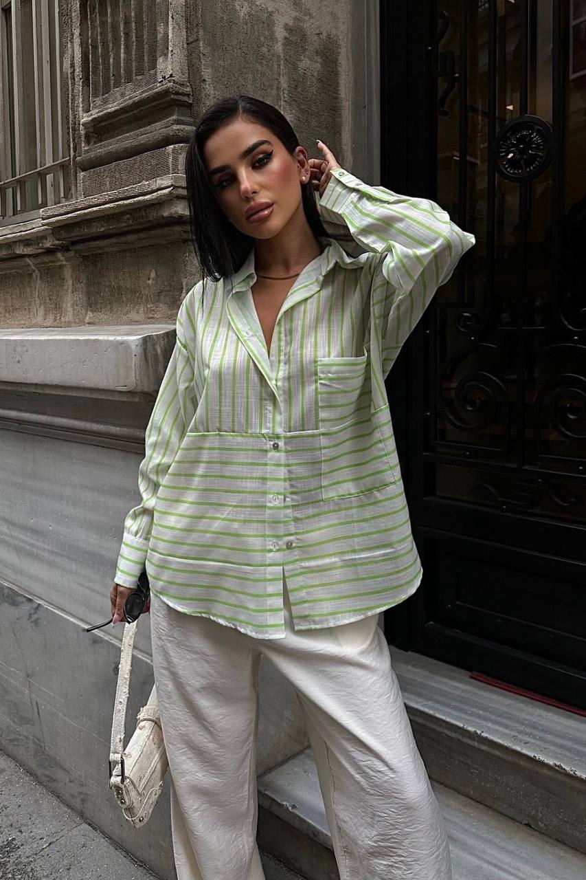 Suzy Striped Linen Shirt