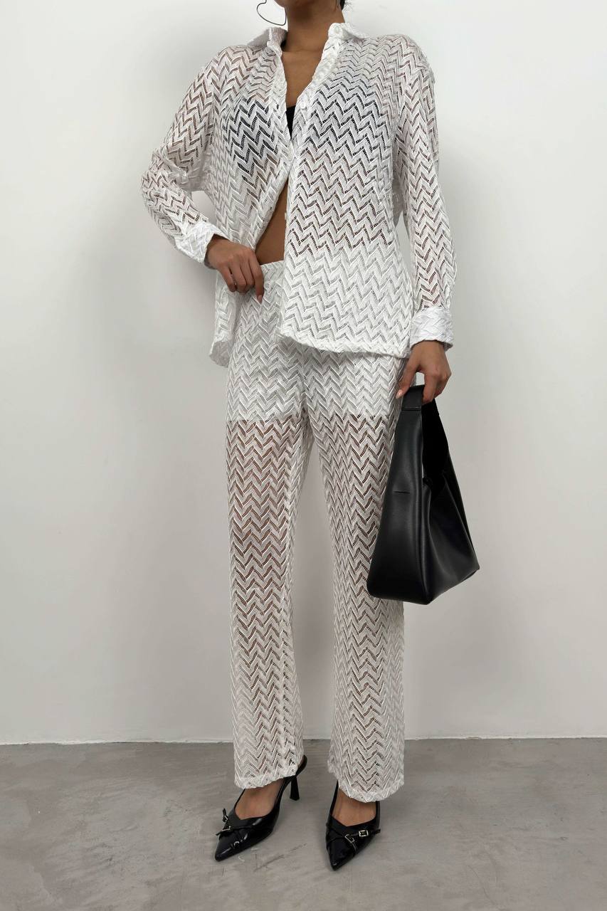 Embroidery Shirt Trousers