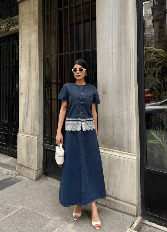 Denim Long set