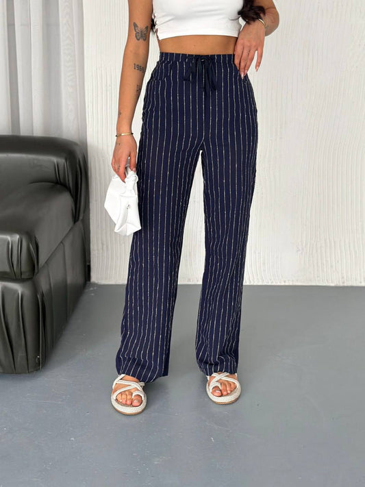 Stripe Blue Pants