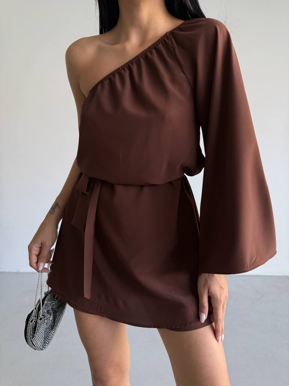 Partial Open Back Short Dress